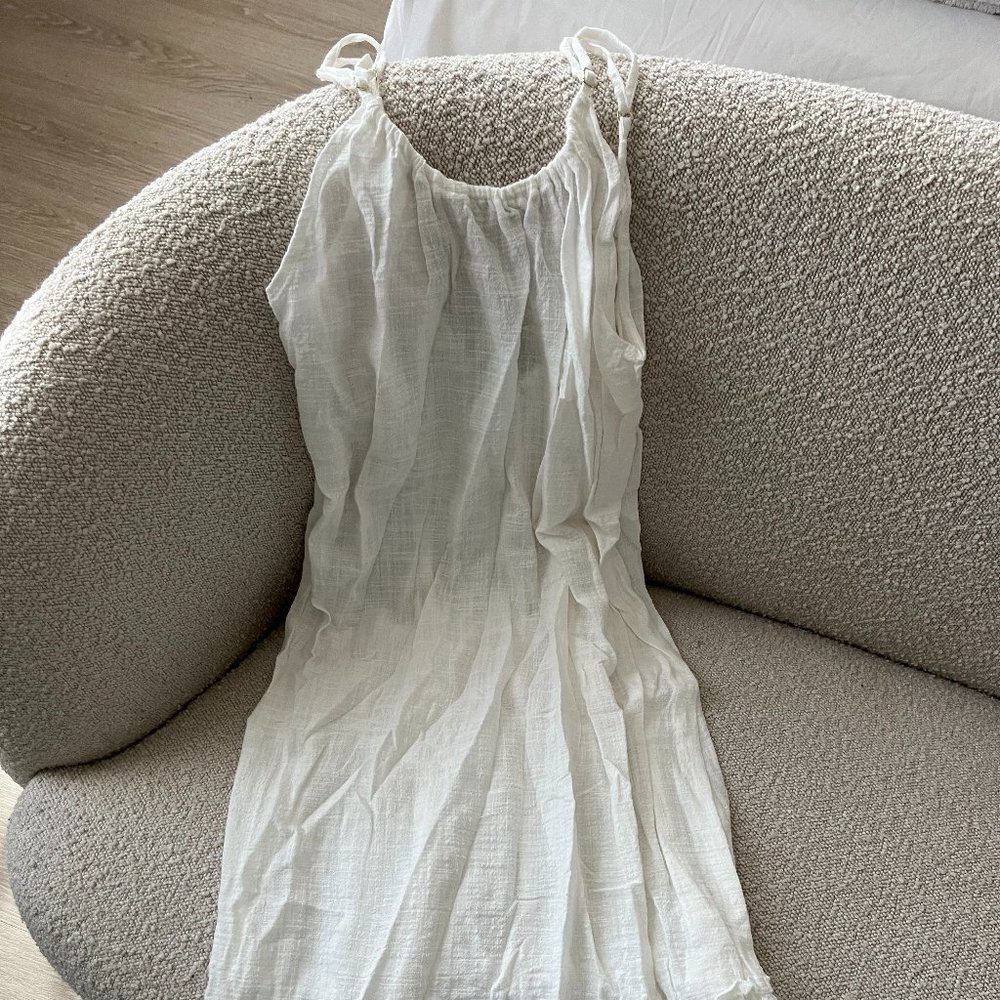 Target Summer Maxi Dress in White, Size S, NWT